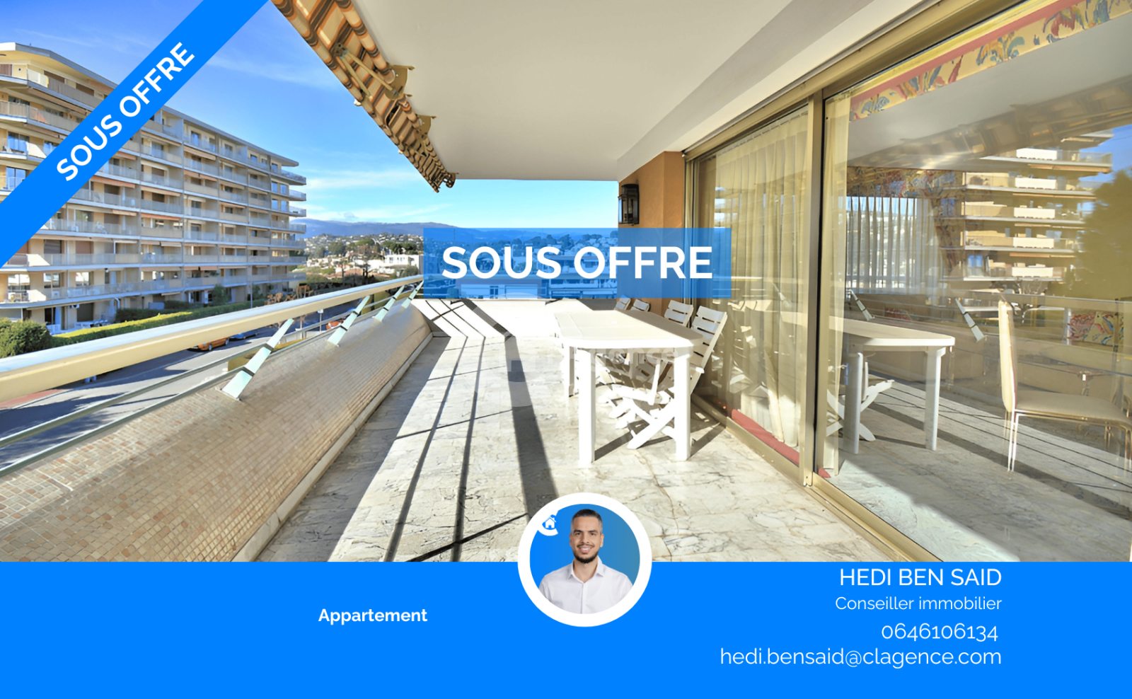 Appartement 2 pièces 56 m² · à Le Cannet · 55,5 m² · 329 000 €