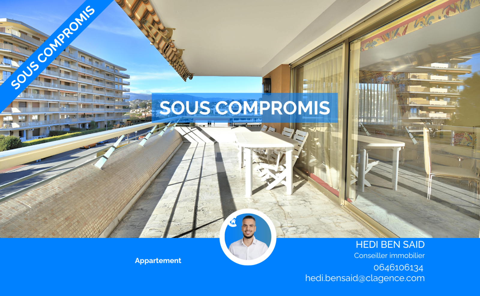 Appartement 2 pièces 56 m² · au Cannet · 55,5 m² · 329 000 €